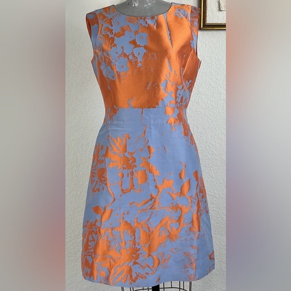 Lafayette 148 Wilkerson Jacquard floral silk. Dress - Picture 10 of 11